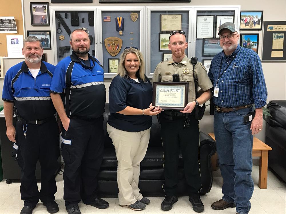 Taylor Walker Recognition Award July 2019 from Baptist Memorial Ambulance Service.JPG